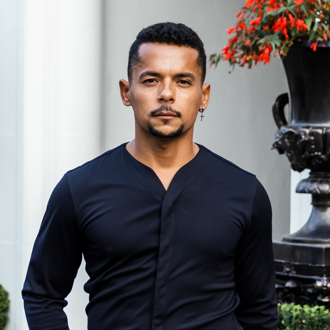 Cheegs Collarless Dress Shirt 2.0 Long Sleeve in Black