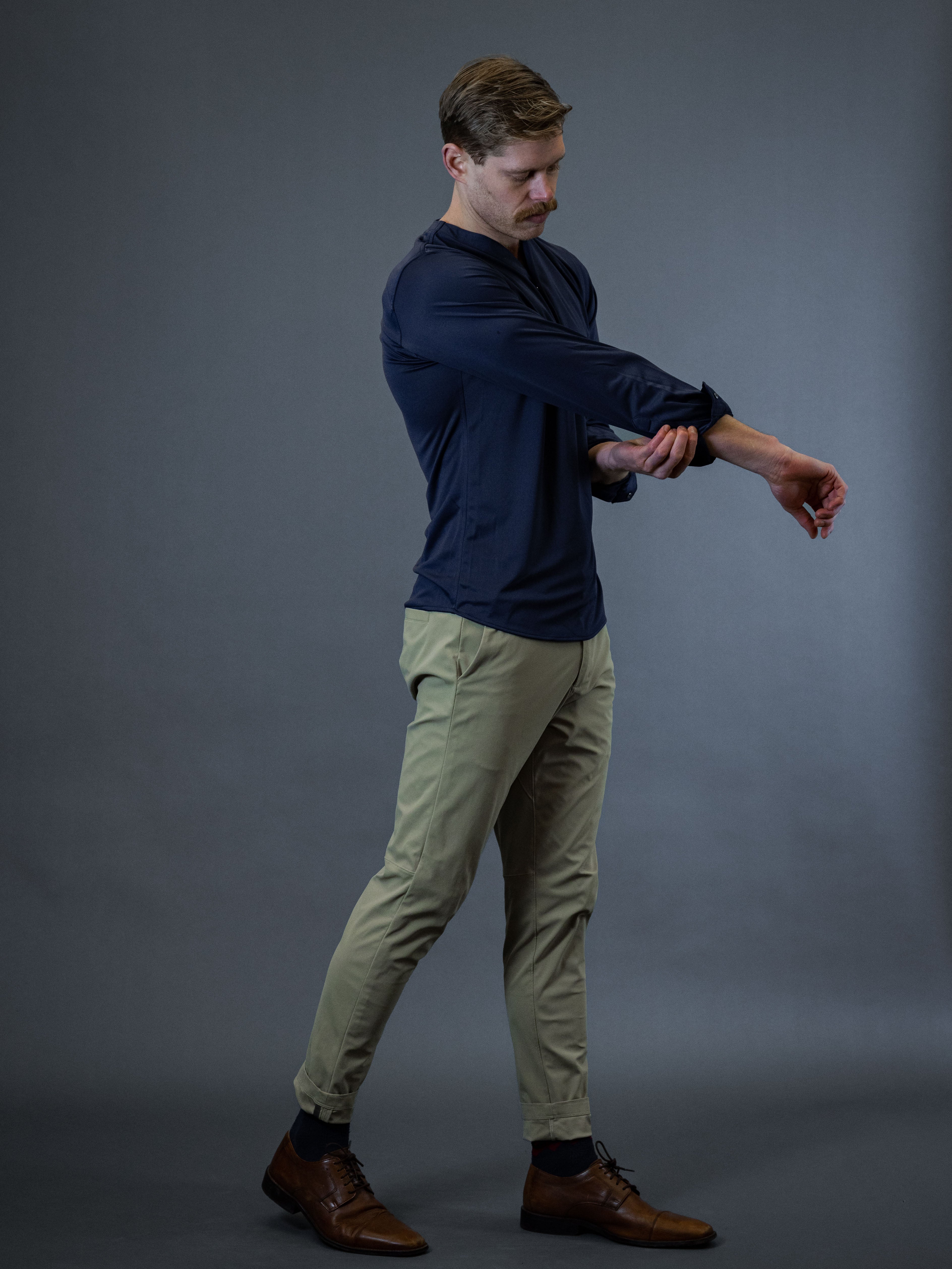 Hybrid 2.0 Popover Shirt - Navy (Recycled)